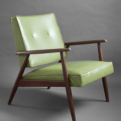 Mid Century Wood Lounge Chair